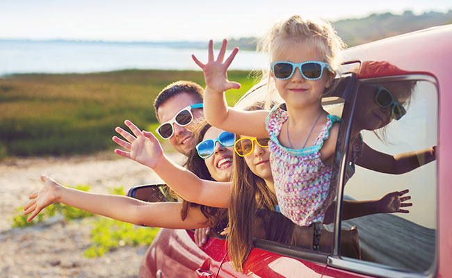 Diversión en coche para toda la familia